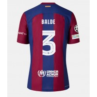 Camisa de Futebol Barcelona Alejandro Balde #3 Equipamento Principal 2023-24 Manga Curta
